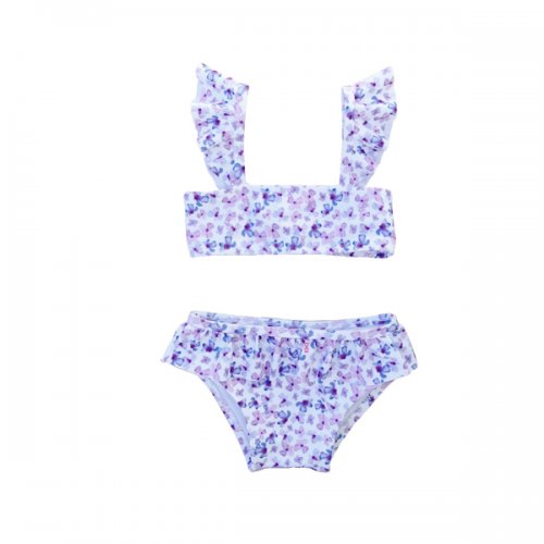 baby girls violet tie back bikini set